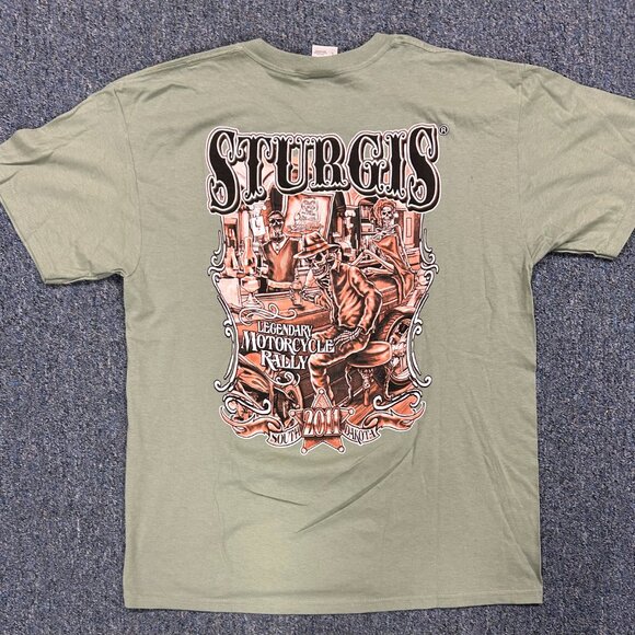 Sturgis Motorcycle Rally 2011 T Shirt Sz L - Picture 7 of 9